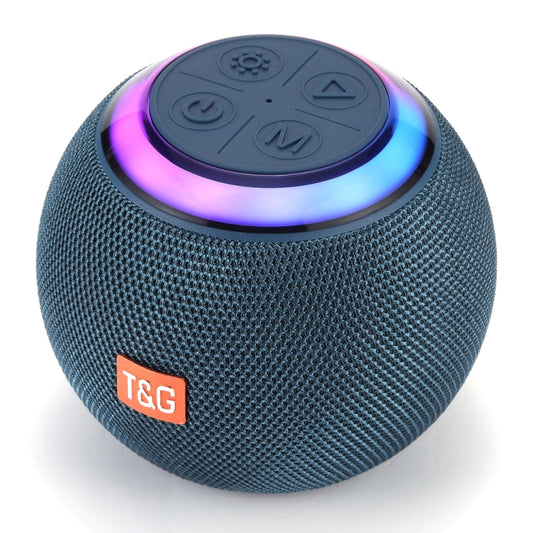 T&G TG683 Mini Portable Outdoor Wireless Bluetooth Speaker with LED Atmosphere Light(Blue) - Desktop Speaker by T&G | Online Shopping UK | buy2fix