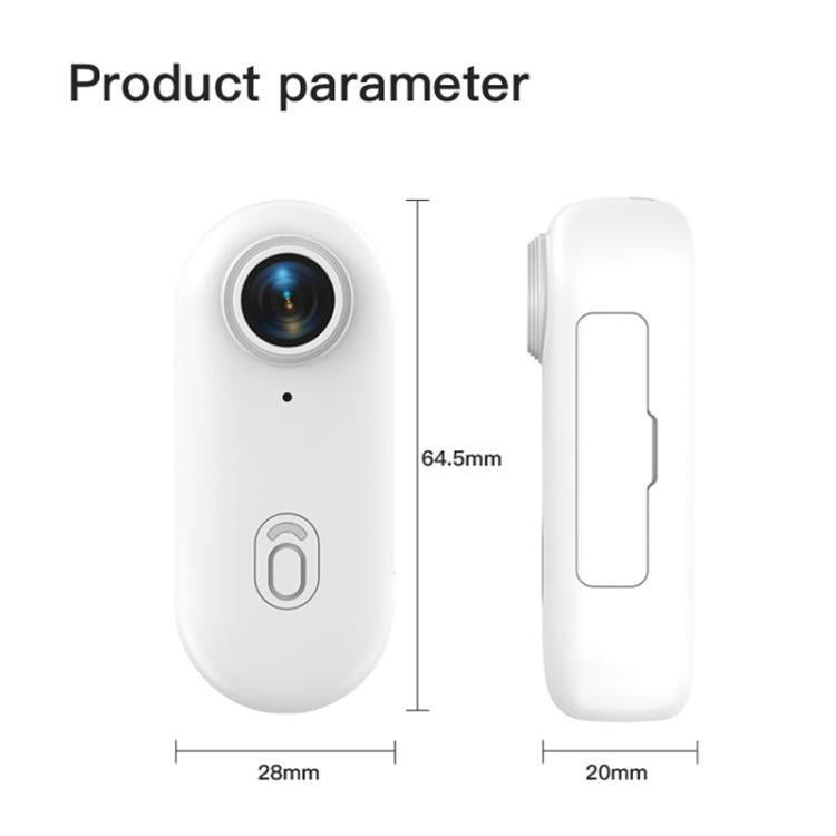 H88 1080P Thumb Sports Camera Mini WiFi Camera, Specification:Simple Version(White) - Video Cameras by buy2fix | Online Shopping UK | buy2fix