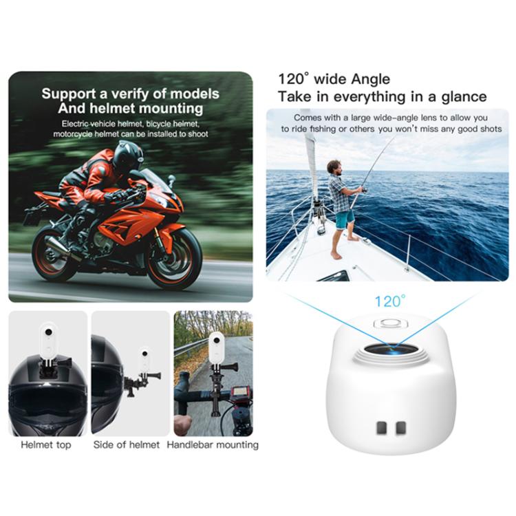 H88 1080P Thumb Sports Camera Mini WiFi Camera, Specification:Simple Version(White) - Video Cameras by buy2fix | Online Shopping UK | buy2fix