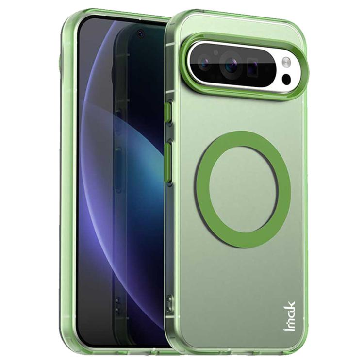 For Google Pixel 9 Pro XL IMAK Candy Series Shockproof MagSafe Phone Case(Green) - Google Cases by imak | Online Shopping UK | buy2fix