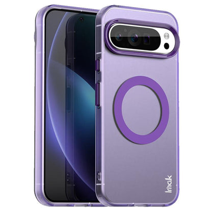 For Google Pixel 9 Pro XL IMAK Candy Series Shockproof MagSafe Phone Case(Purple) - Google Cases by imak | Online Shopping UK | buy2fix