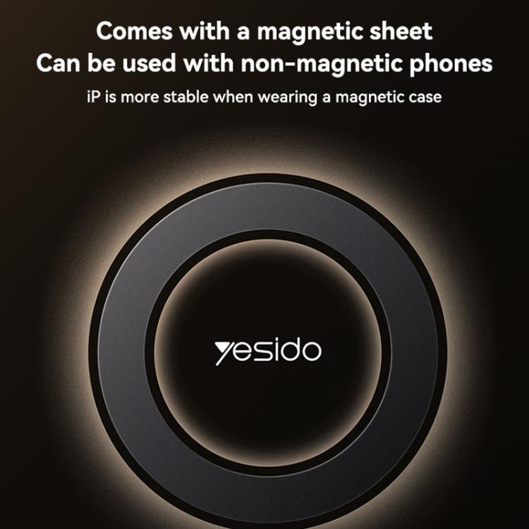 Yesido C316 15W Magsafe Magnetic Car Wireless Charger(Black) - Wireless Charger Holders by buy2fix | Online Shopping UK | buy2fix