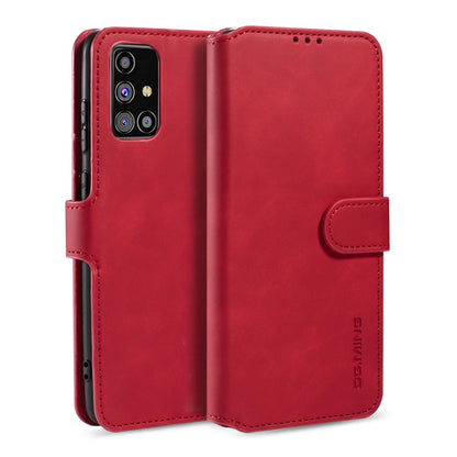 For Samsung Galaxy M31s DG.MING Retro Oil Side Horizontal Flip Case with Holder & Card Slots & Wallet(Red) - Galaxy Phone Cases by DG.MING | Online Shopping UK | buy2fix