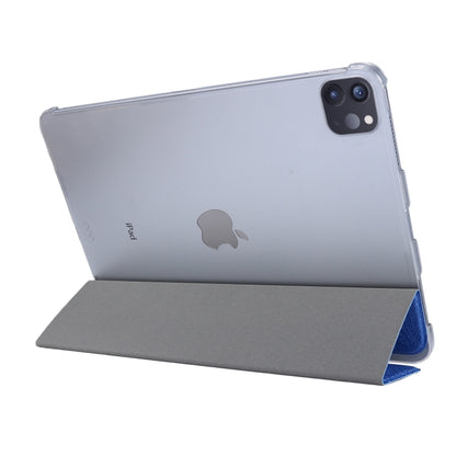 Silk Texture Flip Magnetic PU Leather Smart Case with Three-folding Holder For iPad Air 11 2024 / Air 2022 / 2020 10.9(Blue Sky) - iPad Air (2022) / (2020) 10.9 Cases by buy2fix | Online Shopping UK | buy2fix