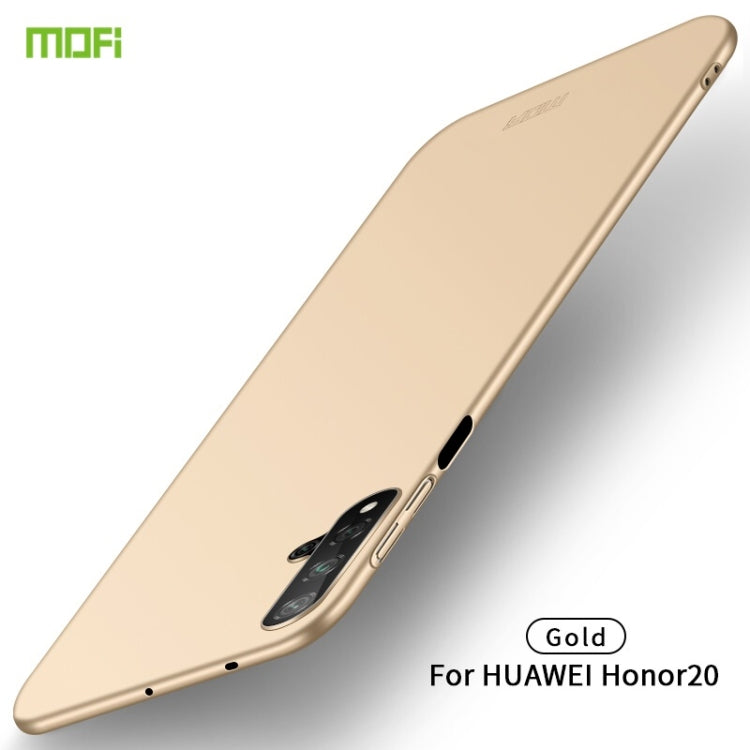 MOFI Frosted PC Ultra-thin Hard Case for Huawei Honor 20 (Gold) - Honor Cases by MOFI | Online Shopping UK | buy2fix