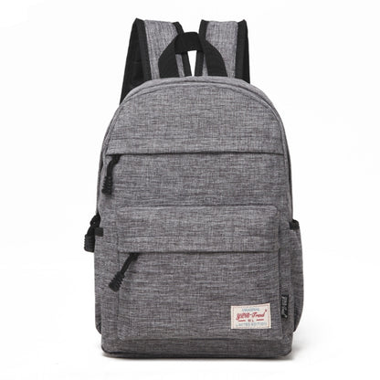 Universal Multi-Function Canvas Cloth Laptop Computer Shoulders Backpack Students Bag for 13-15 inch, Size: 36x25x10cm(Grey) - Backpack by buy2fix | Online Shopping UK | buy2fix