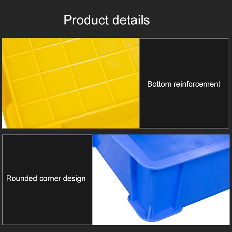 Thick Multi-function Material Box Brand New Flat Plastic Parts Box Tool Box, Size: 38.3cm x 24.2cm x 9.8cm(Yellow) - Storage Bags & Boxes by buy2fix | Online Shopping UK | buy2fix