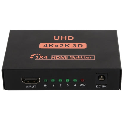 CY10 UHD 4K x 2K 3D 1 x 4 HDMI Splitter (UK Plug) - Splitter by buy2fix | Online Shopping UK | buy2fix