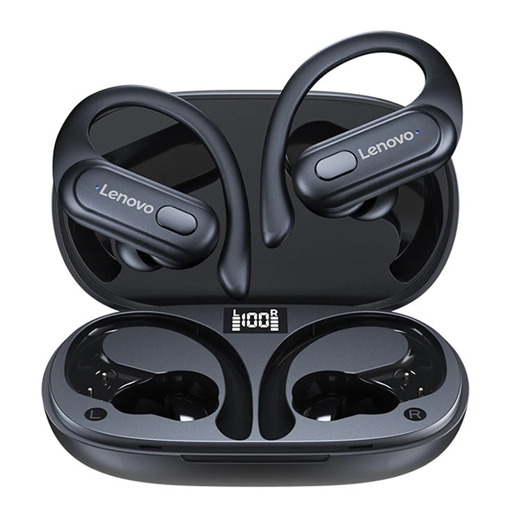 Lenovo XT60 Bluetooth 5.3 Ear-mounted Sports Wireless Bluetooth Earphone (Black) - Bluetooth Earphone by Lenovo | Online Shopping UK | buy2fix