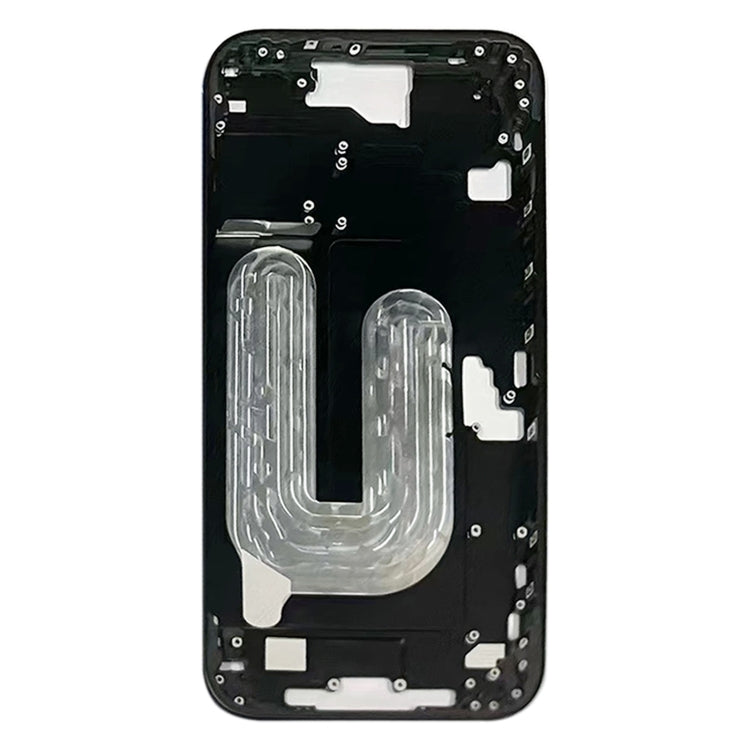 For iPhone 16 Middle Frame Bezel Plate (Black) -  by buy2fix | Online Shopping UK | buy2fix