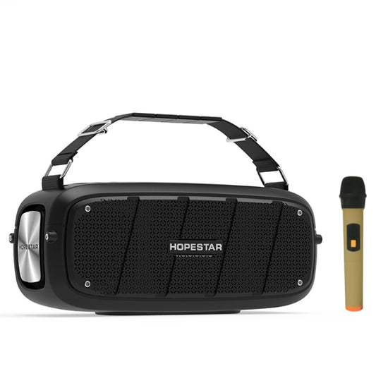 HOPESTAR A20 Pro TWS Portable Outdoor Waterproof Subwoofer Bluetooth Speaker with Microphone, Support Power Bank & Hands-free Call & U Disk & TF Card & 3.5mm AUX (Black) - Desktop Speaker by HOPESTAR | Online Shopping UK | buy2fix