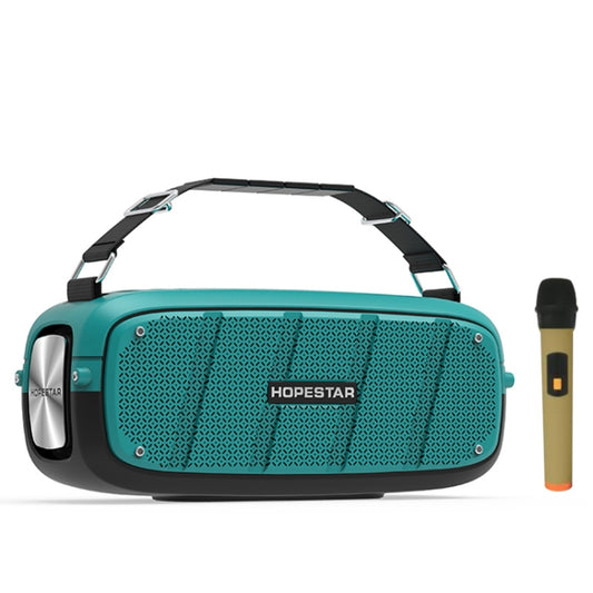 HOPESTAR A20 Pro TWS Portable Outdoor Waterproof Subwoofer Bluetooth Speaker with Microphone, Support Power Bank & Hands-free Call & U Disk & TF Card & 3.5mm AUX (Blue) - Desktop Speaker by HOPESTAR | Online Shopping UK | buy2fix