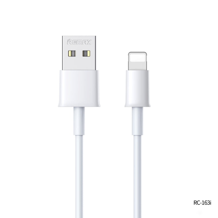 Remax RC-163i 2.1A 8 Pin Fast Charging Pro Data Cable, Length: 1m(White) - Normal Style Cable by REMAX | Online Shopping UK | buy2fix