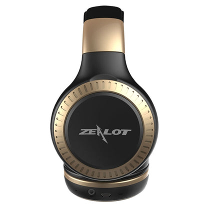 ZEALOT B20 Stereo Wired Wireless Bluetooth 4.0 Subwoofer Headset with 3.5mm Universal Audio Cable Jack & HD Microphone, For Mobile Phones & Tablets & Laptops(Gold) - Headset & Headphone by ZEALOT | Online Shopping UK | buy2fix