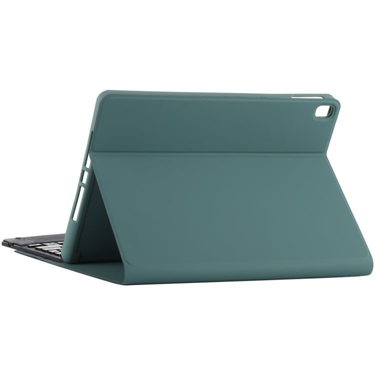 TG97BC Detachable Bluetooth Black Keyboard + Microfiber Leather Tablet Case for iPad 9.7 inch, with Touch Pad & Pen Slot & Holder(Dark Green) - Universal by buy2fix | Online Shopping UK | buy2fix