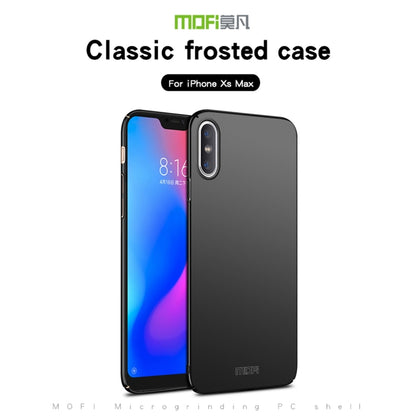 For iPhone XS Max MOFI Frosted PC Ultra-thin Full Coverage Protective Case (Blue) - More iPhone Cases by MOFI | Online Shopping UK | buy2fix