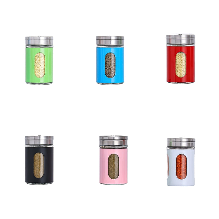 Stainless Steel Lid Glass Seasoning Jar Kitchen Supplies (Green) - Condiment Bottles & Hip Flasks by buy2fix | Online Shopping UK | buy2fix