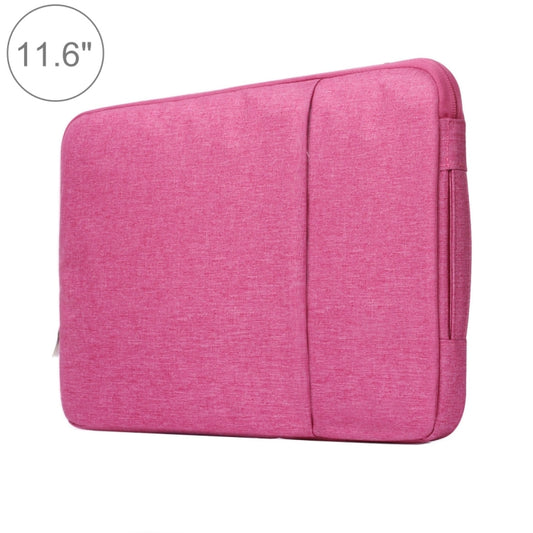 11.6 inch Universal Fashion Soft Laptop Denim Bags Portable Zipper Notebook Laptop Case Pouch for MacBook Air, Lenovo and other Laptops, Size: 32.2x21.8x2cm (Magenta) - 10 - 11 inch by buy2fix | Online Shopping UK | buy2fix