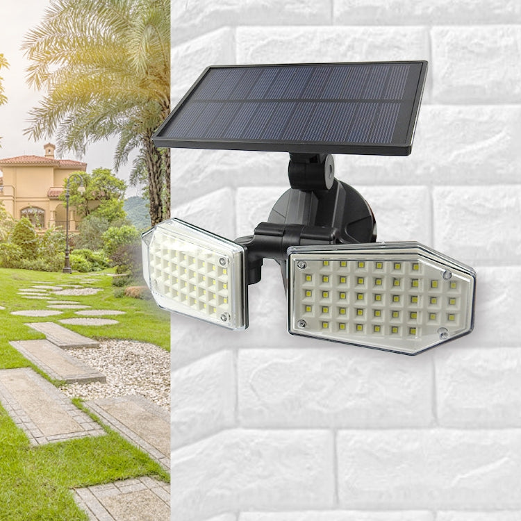 78 LEDs Home Lighting Integrated Courtyard Waterproof Double Heads Rotatable Solar Wall Light Street Light - Solar Lights by buy2fix | Online Shopping UK | buy2fix