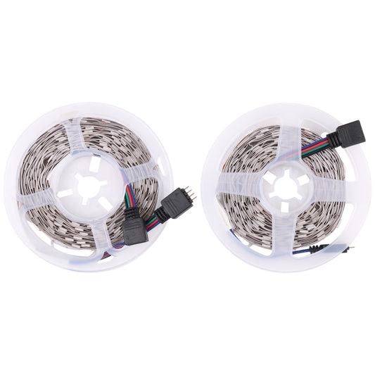 2pcs Bare Board 5050 SMD RGB LED Rope Light, 30 LED/m, Length: 5m, 12V 2A 100-240V, with 24 Keys Doodle Controller (US Plug) - Bare Board Light by buy2fix | Online Shopping UK | buy2fix