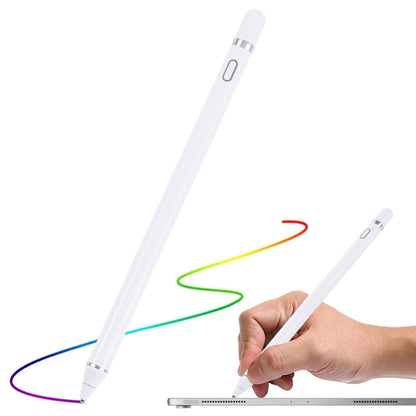 Universal Active Capacitive Stylus Pen(White) - Stylus Pen by buy2fix | Online Shopping UK | buy2fix