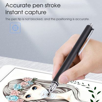 Universal Silicone Disc Nib Capacitive Stylus Pen (Black) - Stylus Pen by buy2fix | Online Shopping UK | buy2fix
