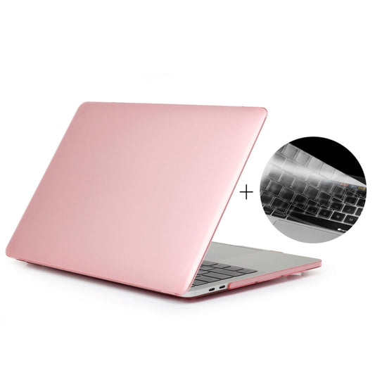 ENKAY Hat-Prince 2 in 1 Crystal Hard Shell Plastic Protective Case + Europe Version Ultra-thin TPU Keyboard Protector Cover for 2016 MacBook Pro 13.3 Inch without Touch Bar (A1708) (Pink) - MacBook Pro Cases by ENKAY | Online Shopping UK | buy2fix