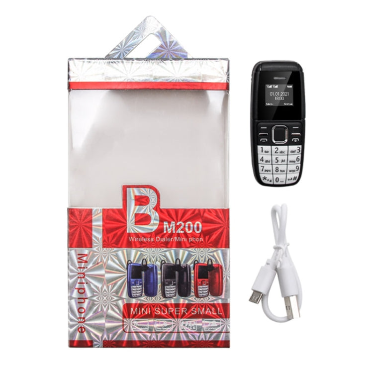 Mini BM200 Mobile Phone, 0.66 inch, MT6261D, 21 Keys, Bluetooth, MP3 Music, Dual SIM, Network: 2G (Black) - Others by buy2fix | Online Shopping UK | buy2fix