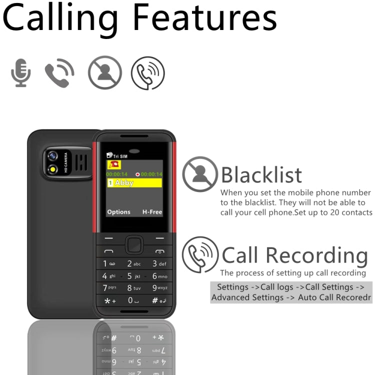SERVO BM5310 Mini Mobile Phone, English Key, 1.33 inch, MTK6261D, 21 Keys, Support Bluetooth, FM, Magic Sound, Auto Call Record, GSM, Triple SIM (Yellow) - SERVO by SERVO | Online Shopping UK | buy2fix