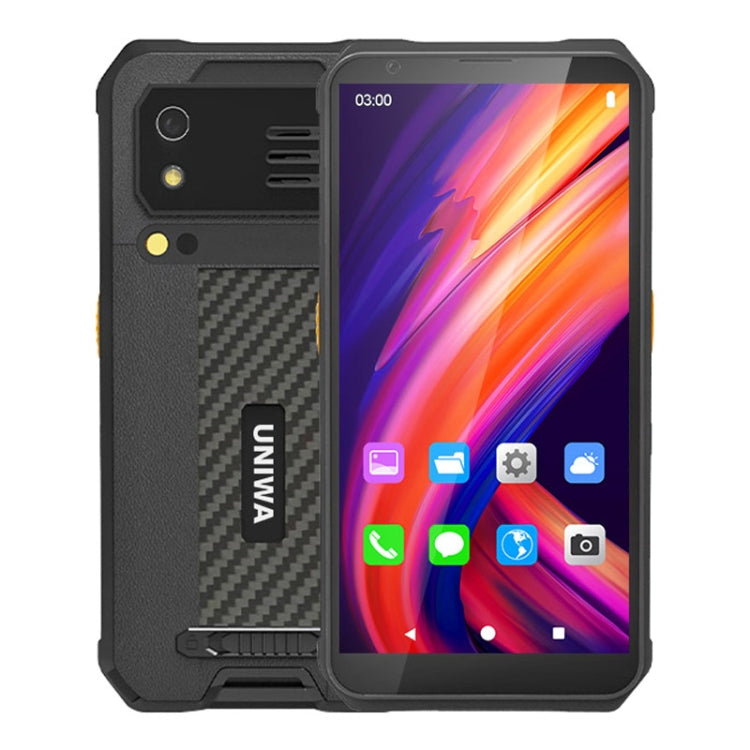 UNIWA M512 2D Scan Version Rugged Phone, 4GB+64GB, IP65 Waterproof Dustproof Shockproof, 4100mAh Battery, 5.7 inch Android 12 MTK6762 Octa Core up to 2.0GHz, Network: 4G, NFC (Black) - UNIWA by UNIWA | Online Shopping UK | buy2fix