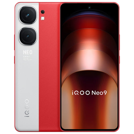 vivo iQOO Neo9, Dual Back Cameras, 16GB+1TB, Face ID / Fingerprint Identification, 6.78 inch Android 14 OriginOS 4 Snapdragon 8 Gen 2 Octa Core, OTG, NFC, Network: 5G, Support Google Play (Red) - vivo by vivo | Online Shopping UK | buy2fix