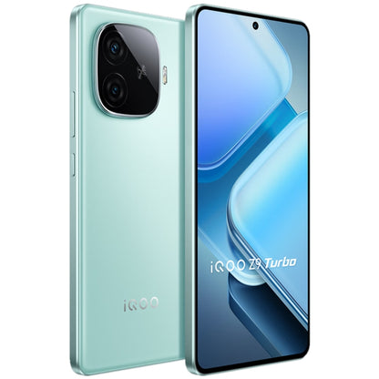 vivo iQOO Z9 Turbo, Dual Back Cameras, 12GB+512GB, Face ID Screen Fingerprint Identification, 6.78 inch Android 14.0 OriginOS 4 Snapdragon 8s Gen 3 Octa Core 3.0GHz, OTG, NFC, Network: 5G, Support Google Play (Mint Green) - vivo by vivo | Online Shopping UK | buy2fix