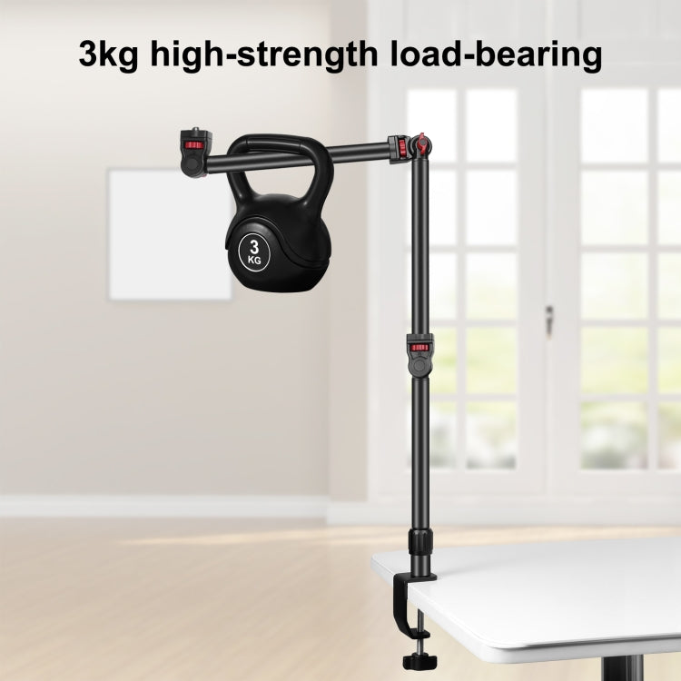 PULUZ Overhead Camera Mount C-Clamp Desk Stand Live Holder(Black) - Stand by PULUZ | Online Shopping UK | buy2fix