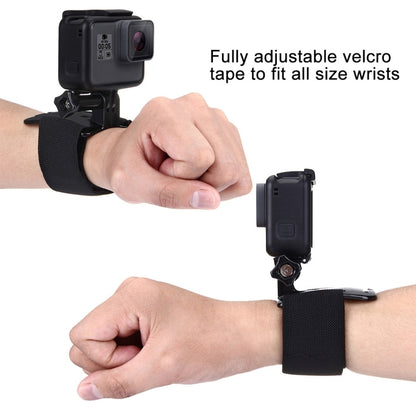 PULUZ Adjustable Wrist Strap Mount for GoPro, Insta360, DJI and Other Action Cameras, Strap Length: 28.5cm - Wrist Strap by PULUZ | Online Shopping UK | buy2fix