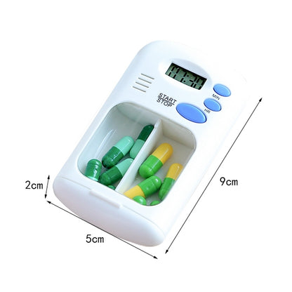 Smart portable Multi-Alarm Timer Pills Reminder Medicine Box(White) - Pill Boxes by buy2fix | Online Shopping UK | buy2fix