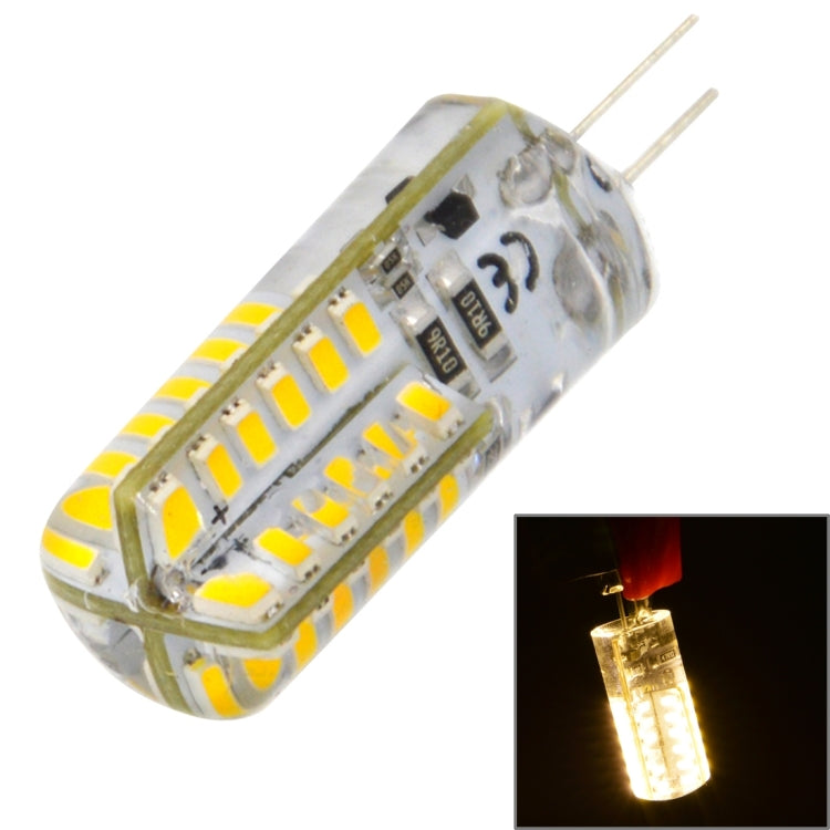 G4 3.5W 170LM Silicone Corn Light Bulb, 48 LED SMD 3014, White Light, DC 12V - LED Blubs & Tubes by buy2fix | Online Shopping UK | buy2fix