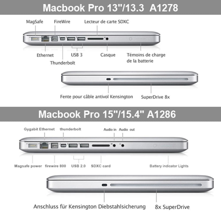 Frosted Hard Plastic Protection Case for Macbook Pro 13.3 inch A1278(Transparent) - MacBook Pro Cases by buy2fix | Online Shopping UK | buy2fix