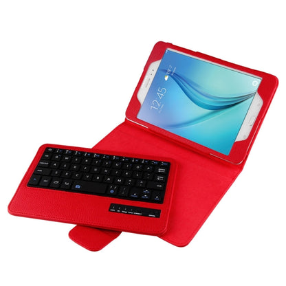 For Galaxy Tab A 8.0 / T350 2 in 1 Detachable Bluetooth Keyboard Litchi Texture Leather Tablet Case with Holder(Red) - Samsung Keyboard by buy2fix | Online Shopping UK | buy2fix