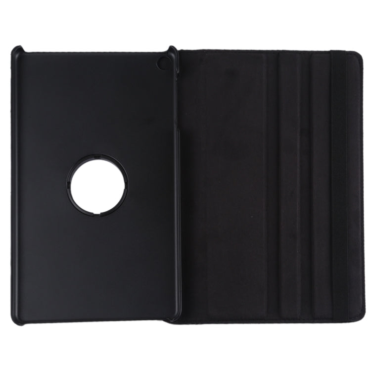 Litchi Texture Horizontal Flip 360 Degrees Rotation Leather Case for Galaxy Tab A 10.1 (2019) T510 / T515, with Holder (Black) - Tab A 10.1 (2019) T510 / T515 by buy2fix | Online Shopping UK | buy2fix