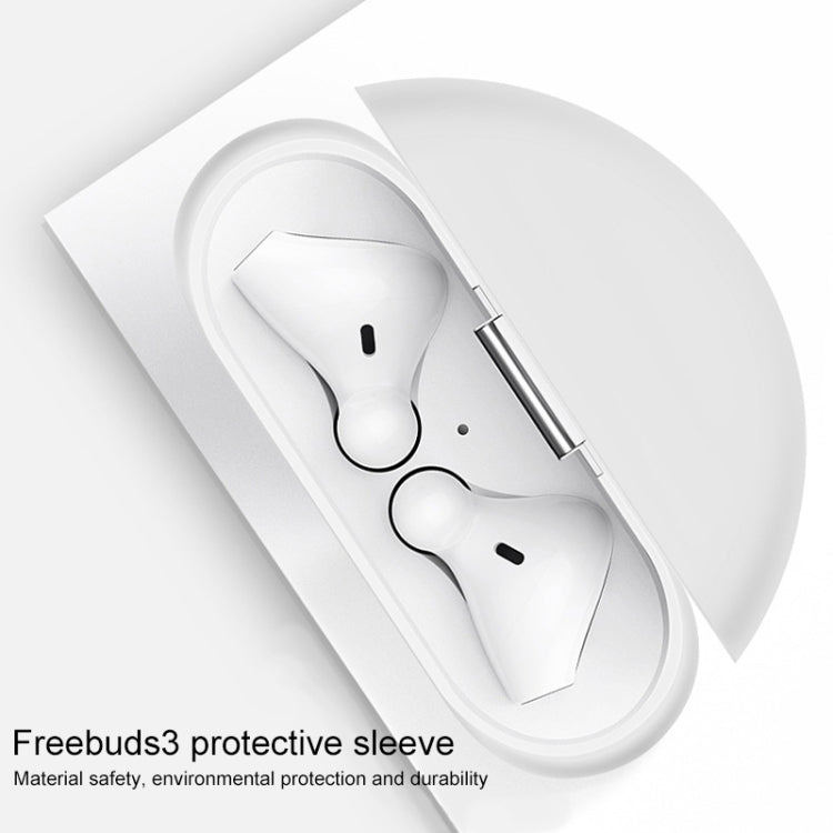 For Huawei FreeBuds 3 Silicone Wireless Bluetooth Earphone Protective Case Storage Box(Blue) - Huawei Earphone Case by buy2fix | Online Shopping UK | buy2fix