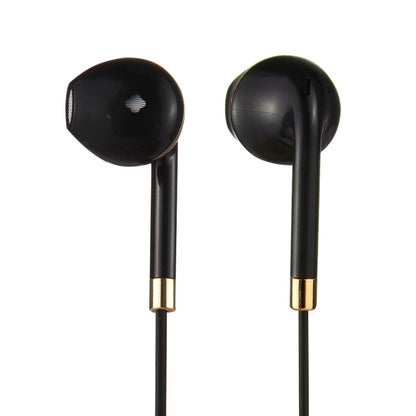 Black Wire Body 3.5mm In-Ear Earphone with Line Control & Mic for iPhone, Galaxy, Huawei, Xiaomi, LG, HTC and Other Smart Phones(Gold) - Normal Style Earphone by buy2fix | Online Shopping UK | buy2fix