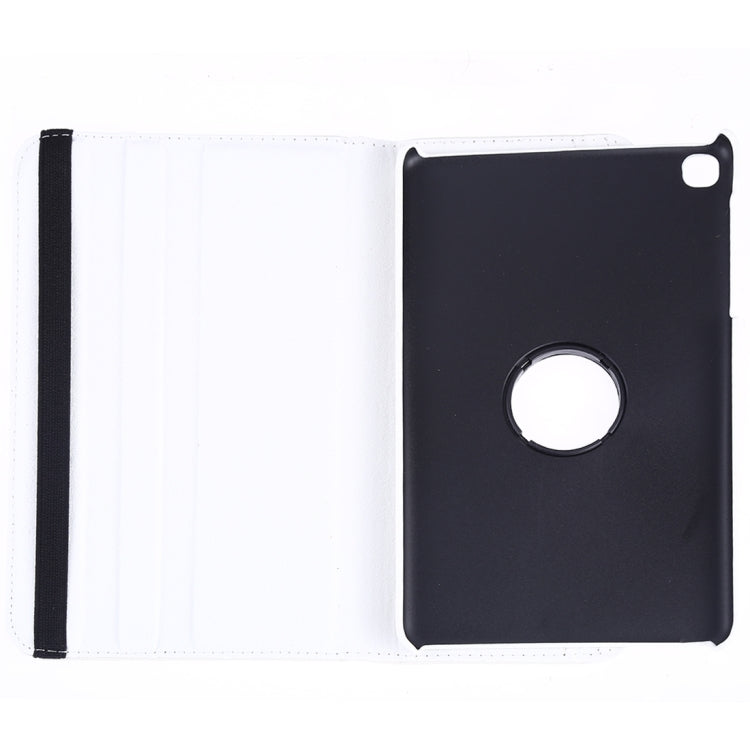 Litchi Texture Horizontal Flip 360 Degrees Rotation Leather Case for Galaxy Tab A 8 (2019) / P200 / P205, with Holder (White) - Tab A 8.0 & S Pen (2019) P200/P205 by buy2fix | Online Shopping UK | buy2fix