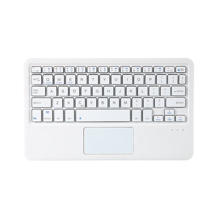 HB119B 10 inch Universal Tablet Wireless Bluetooth Keyboard with Touch Panel (White) - Universal Keyboard by buy2fix | Online Shopping UK | buy2fix