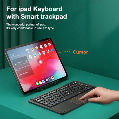 HB119B 10 inch Universal Tablet Wireless Bluetooth Keyboard with Touch Panel (Dark Green) - Universal Keyboard by buy2fix | Online Shopping UK | buy2fix