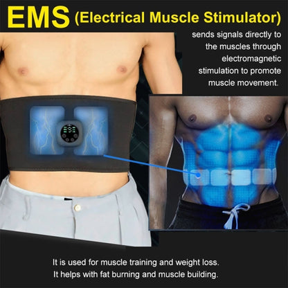 EMS Smart Micro-current Abdominal Fitness Device Waist Massage Belt - Fitness Equipments by buy2fix | Online Shopping UK | buy2fix