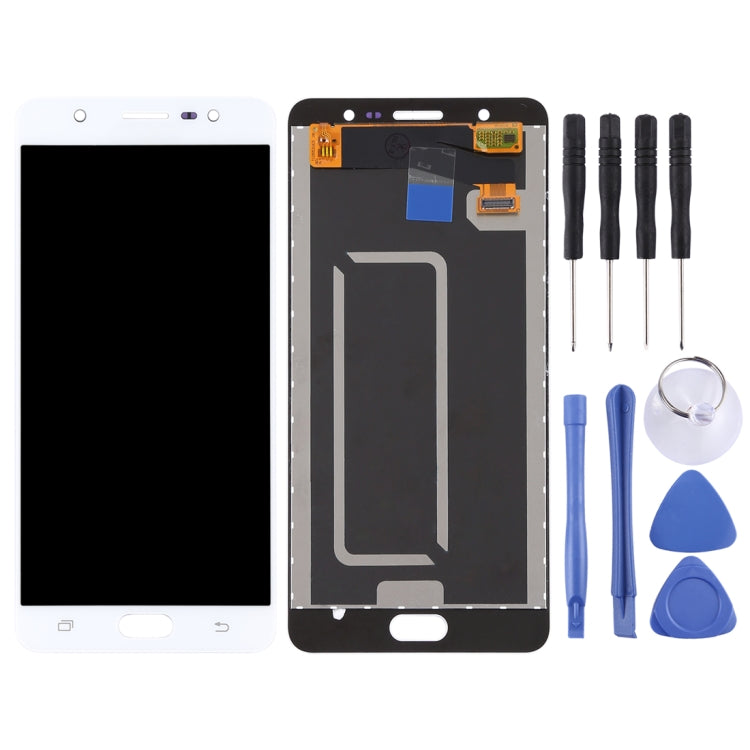 OEM LCD Screen for Galaxy J7 Max / G615 with Digitizer Full Assembly (White) - Galaxy J Series Parts by buy2fix | Online Shopping UK | buy2fix