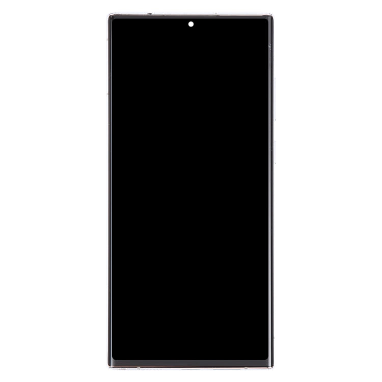 For Samsung Galaxy S22 Ultra 5G SM-S908B Original LCD Screen Digitizer Full Assembly with Frame (White) - Galaxy S Series Parts by buy2fix | Online Shopping UK | buy2fix