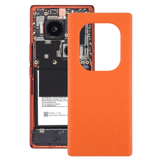 For Tecno Phantom X2 Pro AD9 Original Battery Back Cover(Orange) - Back Cover by buy2fix | Online Shopping UK | buy2fix