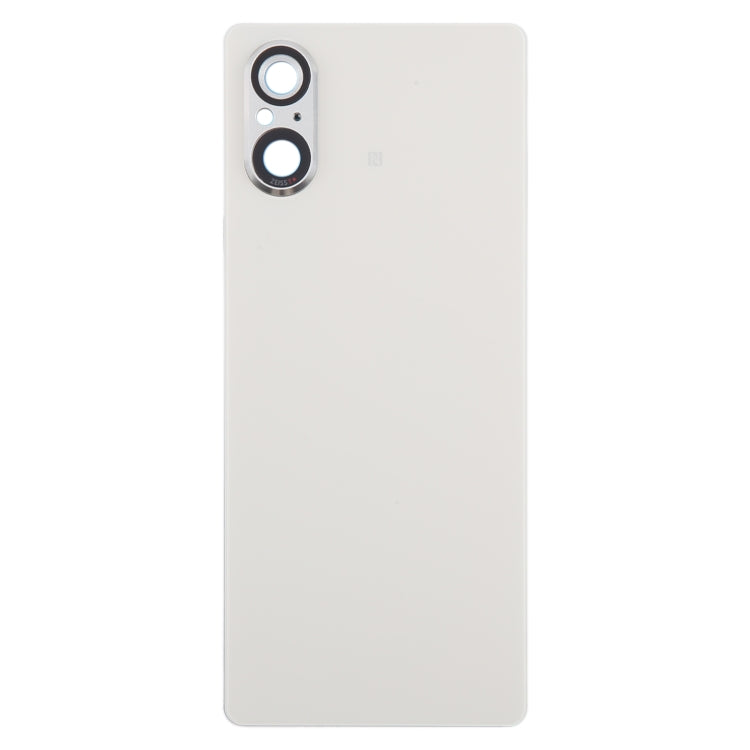 For Sony Xperia 5 V Battery Back Cover with Camera Lens Cover(Silver) - Back Cover by buy2fix | Online Shopping UK | buy2fix