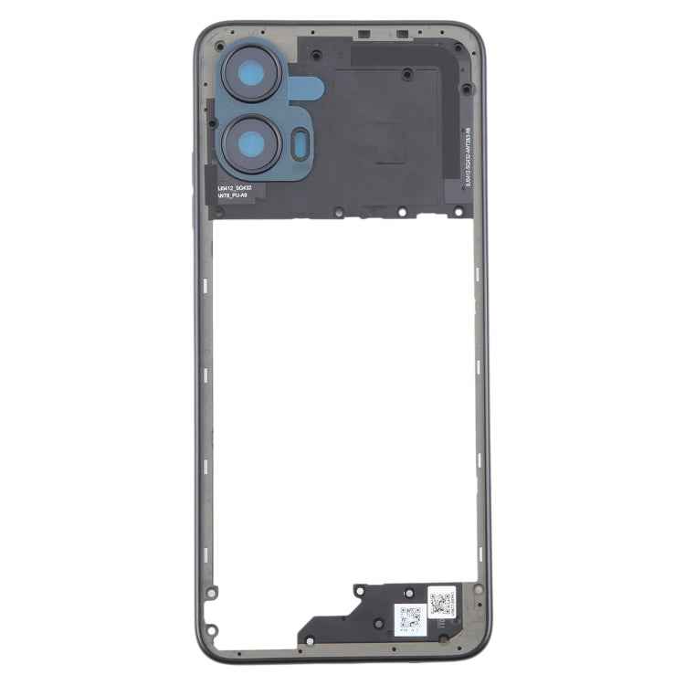 For Motorola Moto G34 Original Middle Frame Bezel Plate (Black) - Frame Bezel Plate by buy2fix | Online Shopping UK | buy2fix